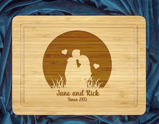 Personalized Couples Cutting Board