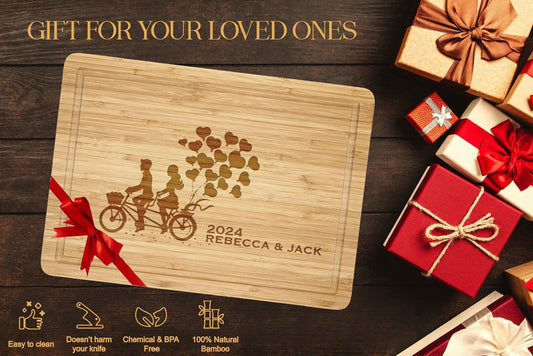 Engrave Your Love: Personalized Romantic Cutting Board