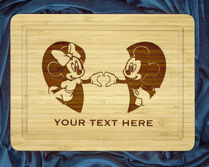 Minnie and Mickey Mouse Cutting Board