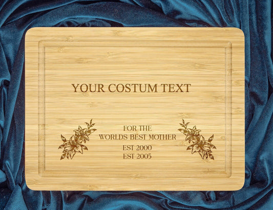 World's Best Mom Personalized Cutting Board