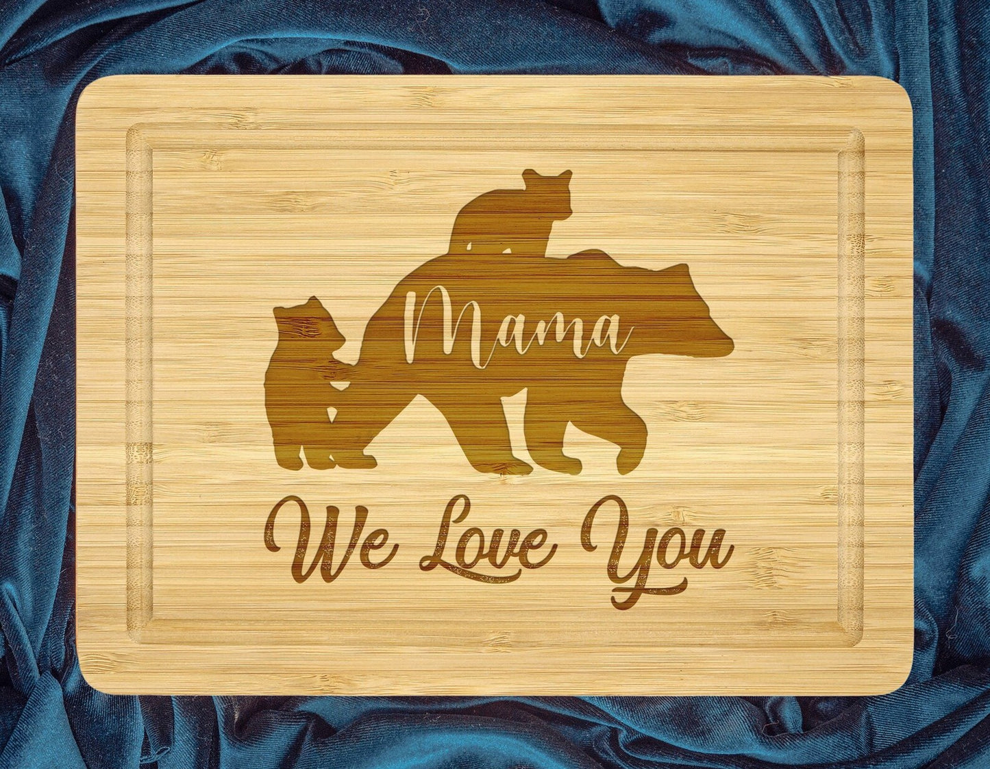 Mama Bear's Love Personalized Cutting Board