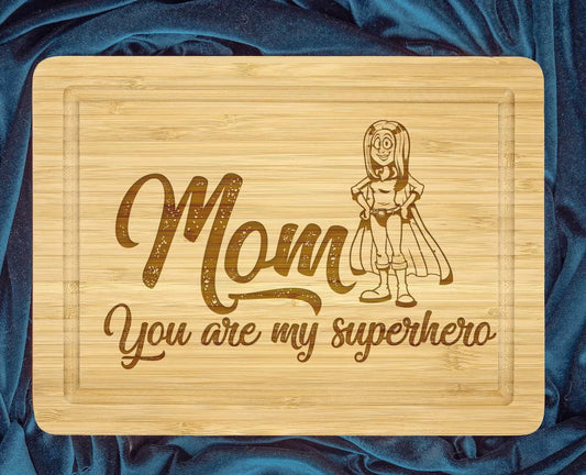 Supermom Cutting Board - The Ultimate Gift for Kitchen Heroes