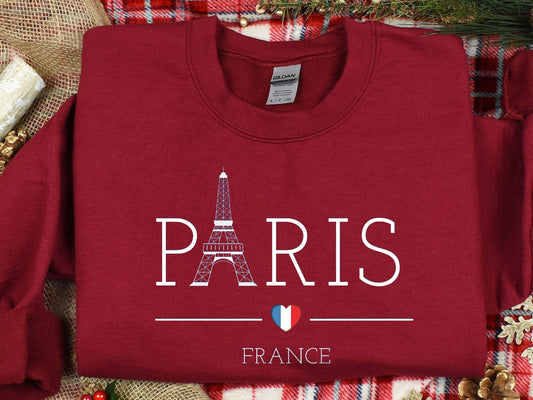 Paris France Sweatshirt | Travel To France Crewneck