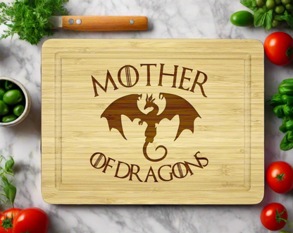 A Gift that Conquers Kitchens and Hearts - Mother of Dragons Cutting Board