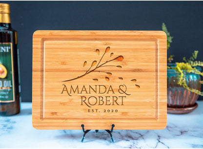 Personalized Cutting Board: Custom Names - Ideal Anniversary, Wedding, and Mom Gift