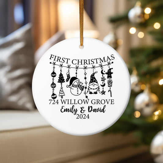 First Christmas Ceramic Ornament
