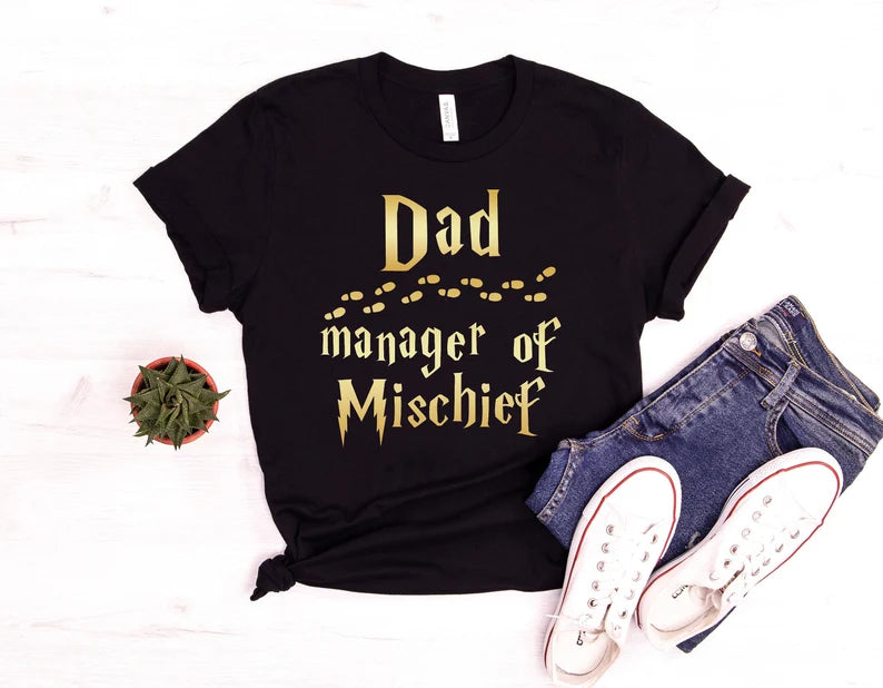 Magical Family Shirts | Mom, Dad & Mischief Manager Christmas Gift Tees