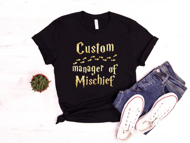 Magical Family Shirts | Mom, Dad & Mischief Manager Christmas Gift Tees