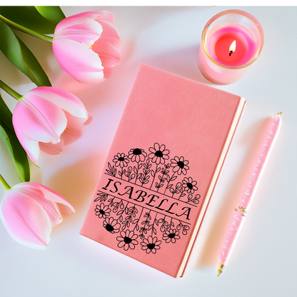 Personalized Lined Journal for School,Work, Home, Back to School Gifts for Teachers and Students. Custom Notebooks with Your Name, Customized Journals for Women, Personalized Writing Journal