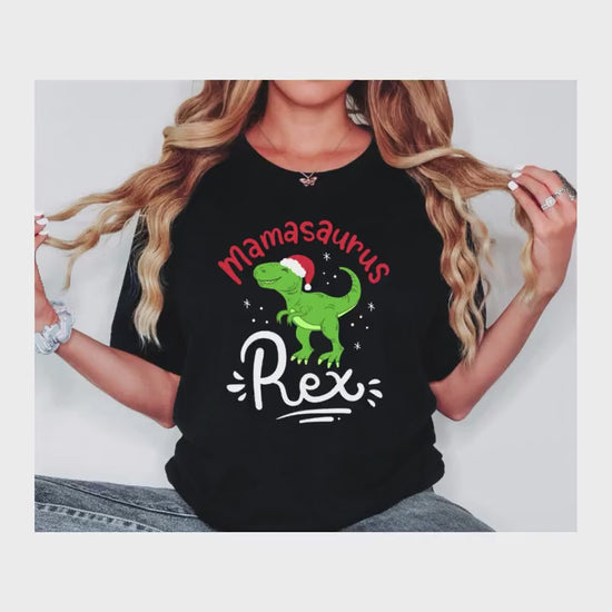 Dinosaur Christmas T-shirt video.