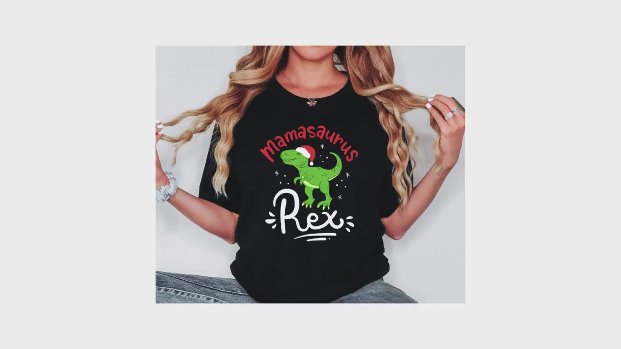 Dinosaur Christmas T-shirt video.