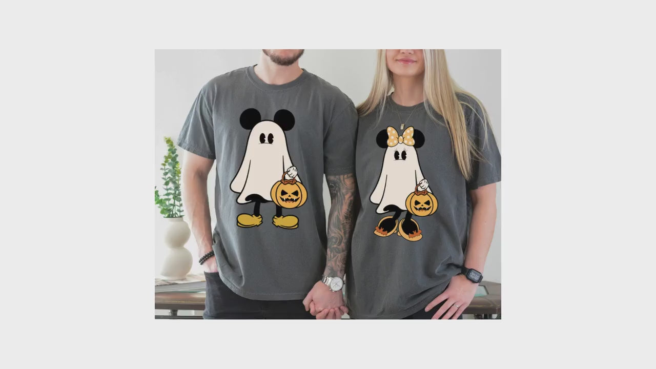 Disney Halloween Couple Tee, Halloween newest Disney Minnie Mouse Sweatshirt, Mickey Mi