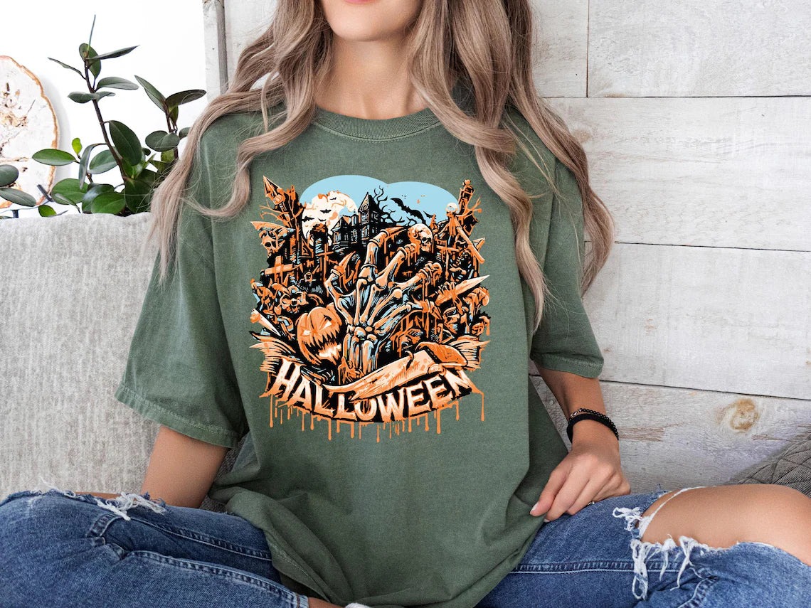 spooky season graphic tee