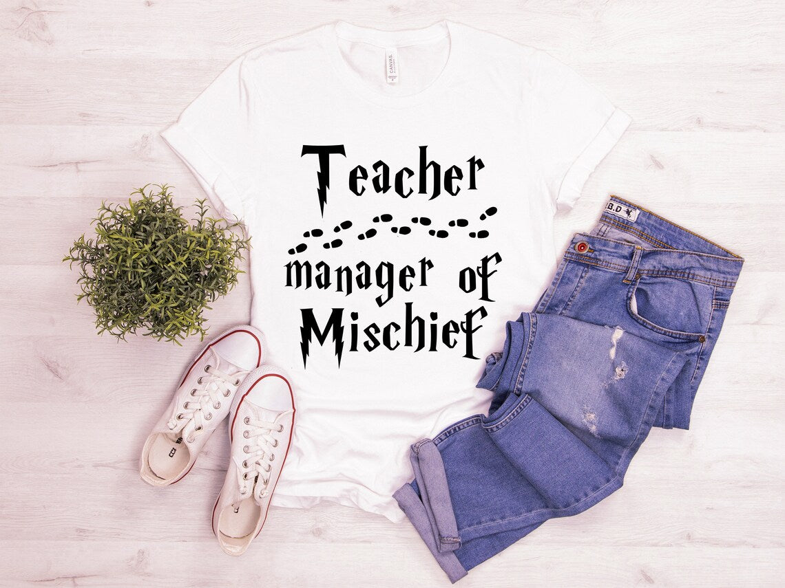 Magical Teacher Shirt | Mischief Manager Tee, Perfect Teacher Gift