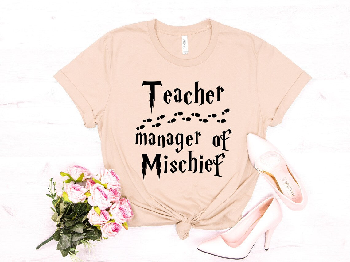 Magical Teacher Shirt | Mischief Manager Tee, Perfect Teacher Gift