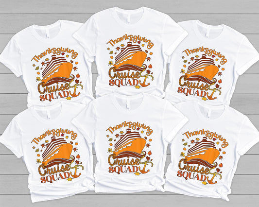 thanksgiving Cruise Squad Shirts, Family Cruise Tees, Fall Cruise Gift, Thanksgiving Matching Shirt, Thanksgiving Trip Gift, Fall Shirt.