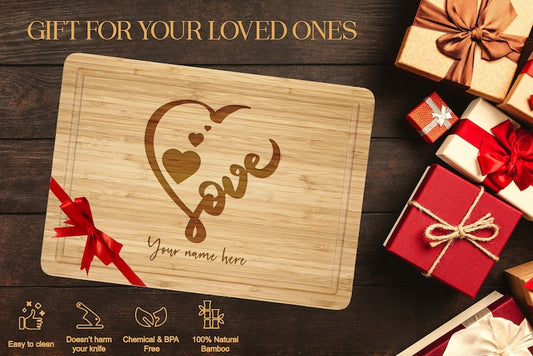 Personalized Heartfelt Valentine's Cheese Board