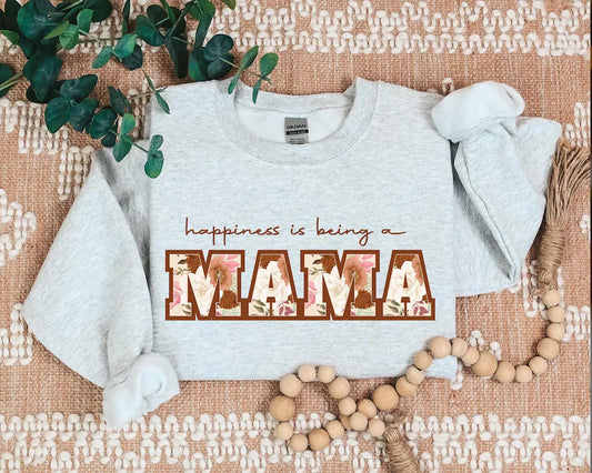 Happiness Blooms: Floral Mama Sweater - Perfect Mothers Day, Birthday, or New Mom Gift
