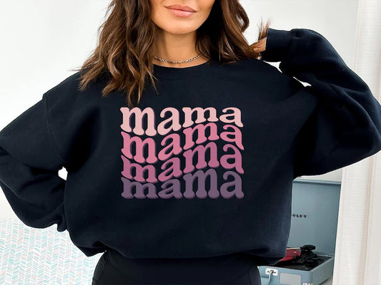 Retro Vibes: Best Mama Sweatshirt - Trendy Mothers Day Gift for the Cool Mom