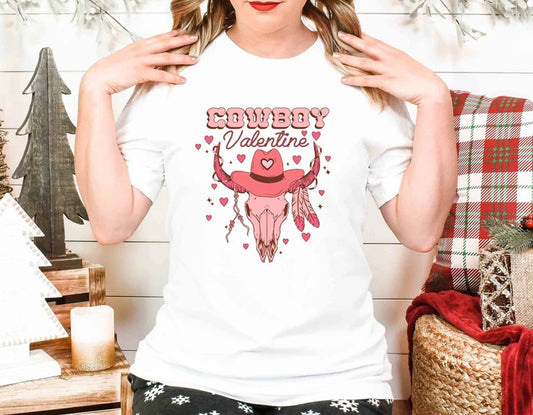 Howdy, Partner! Cowboy Valentine Shirt for Girls