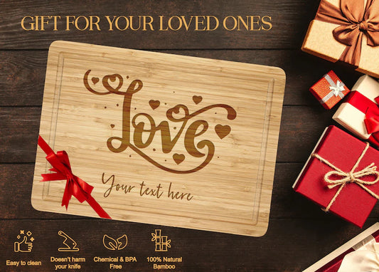 Personalized Love Cutting Board: A Romantic Valentine's Day Gift