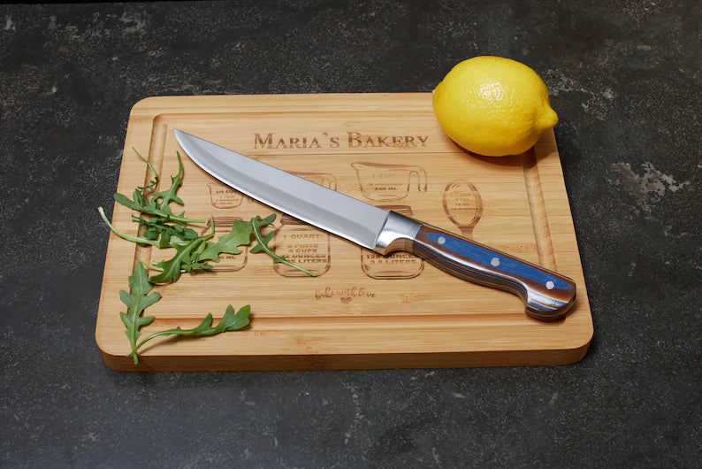 Personalized Knife Set with Box | Kitchen Gift For Mom